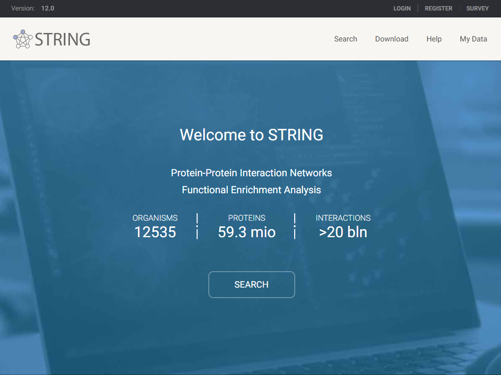 STRING hosts a useful web-app that allows the user to upload a custom proteome and analyze it, generating the desired protein network
